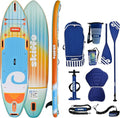 Skiffo Rivage Sunrise 11' – opblaasbare Sup 2-in-1 kajak compleet – 335 x 86 x 15 cm – max. 160 kg – stabiel en veelzijdig – uniek design