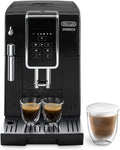 De'Longhi Dinamica ECAM350.55.B Volautomatische Espressomachine met LatteCrema-systeem, Cappuccino, Digitaal Display met Duidelijke Tekst, 2-Kops Functie, Groot 1.8 Liter Waterreservoir, Zwart(Klassiek opzetstuk/Zwart)