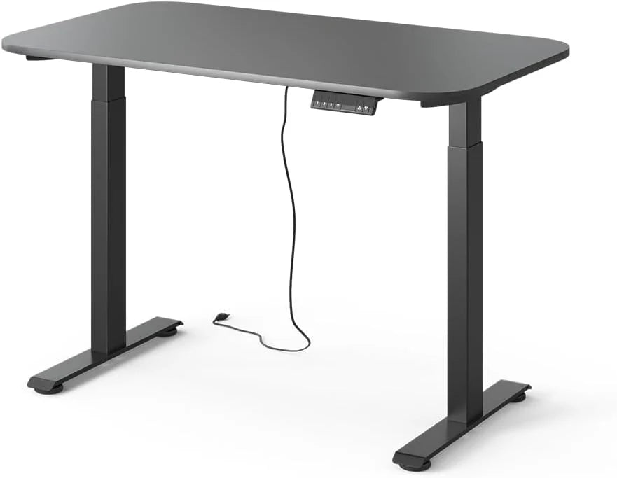 Vicco Bureau "Elevate", Zwart/Ambachtelijk, 120 x 70 cm 2 motoren(Black/Anthracite/120x70cm)