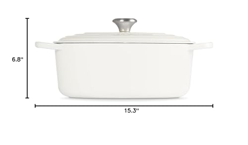 Le Creuset Enameled Cast Iron Signature Oval Dutch Oven, 8 qt., Cerise