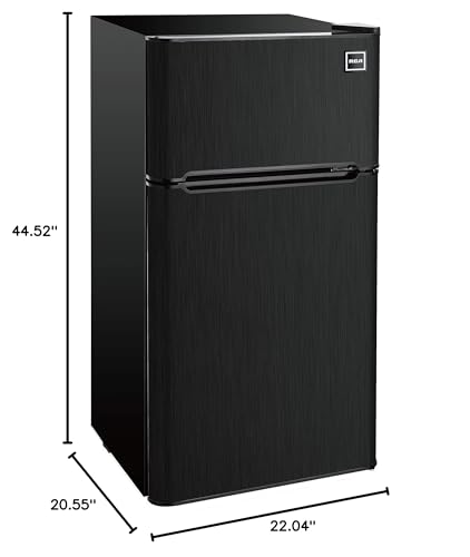 Frigidaire, 2 Door Apartment Size Refrigerator with Freezer, 7.5 cu ft, Adjustable Spill-Proof Shelves, Door & Crisper Bins, Platinum Silver, Garage