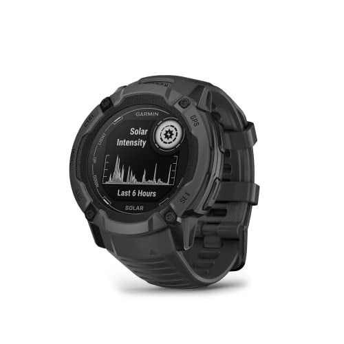 Garmin Instinct 2X Solar - Tactical Edition, Rugged GPS Smartwatch, Built-in Flashlight, Ballistics Calculator, Solar Charging Capability, Coyote Tan