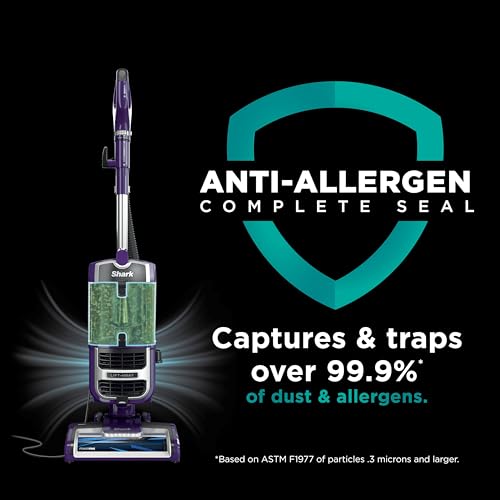 Shark NV501 Rotator Professional Lift-Away Upright Vacuum with HEPA Filter, Swivel Steering, LED Headlights, Wide Upholstery Tool, Dusting Brush &