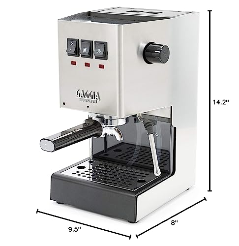 Gaggia RI9380/46 E24 Espresso Machine, Brushed Stainless Steel