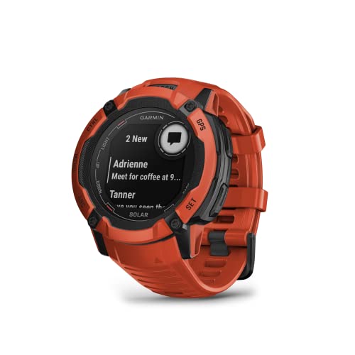 Garmin Instinct 2X Solar - Tactical Edition, Rugged GPS Smartwatch, Built-in Flashlight, Ballistics Calculator, Solar Charging Capability, Coyote Tan