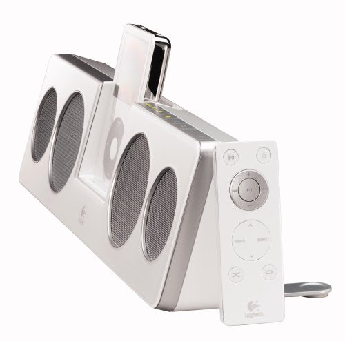 Logitech Pure-Fi Anywhere 2 Compact Docking Speakers for iPod and iPhone (White)