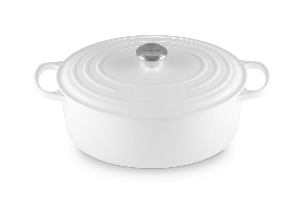 Le Creuset Enameled Cast Iron Signature Oval Dutch Oven, 8 qt., Cerise
