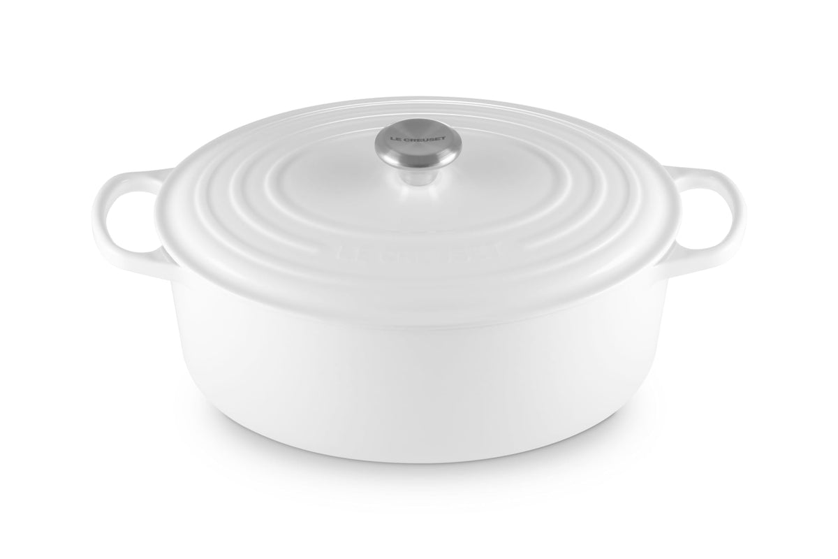 Le Creuset Enameled Cast Iron Signature Oval Dutch Oven, 8 qt., Cerise