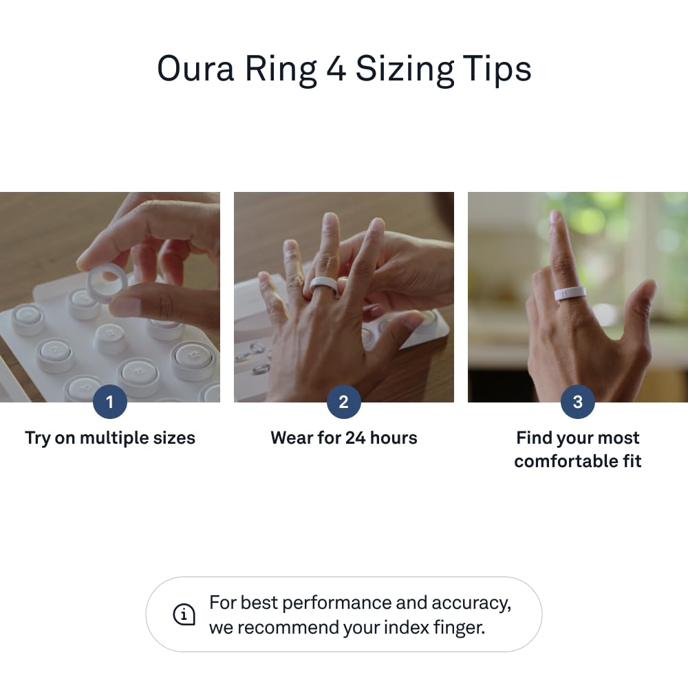 Oura Ring 4 Ceramic - Tide - Size 8 - Size Before You Buy