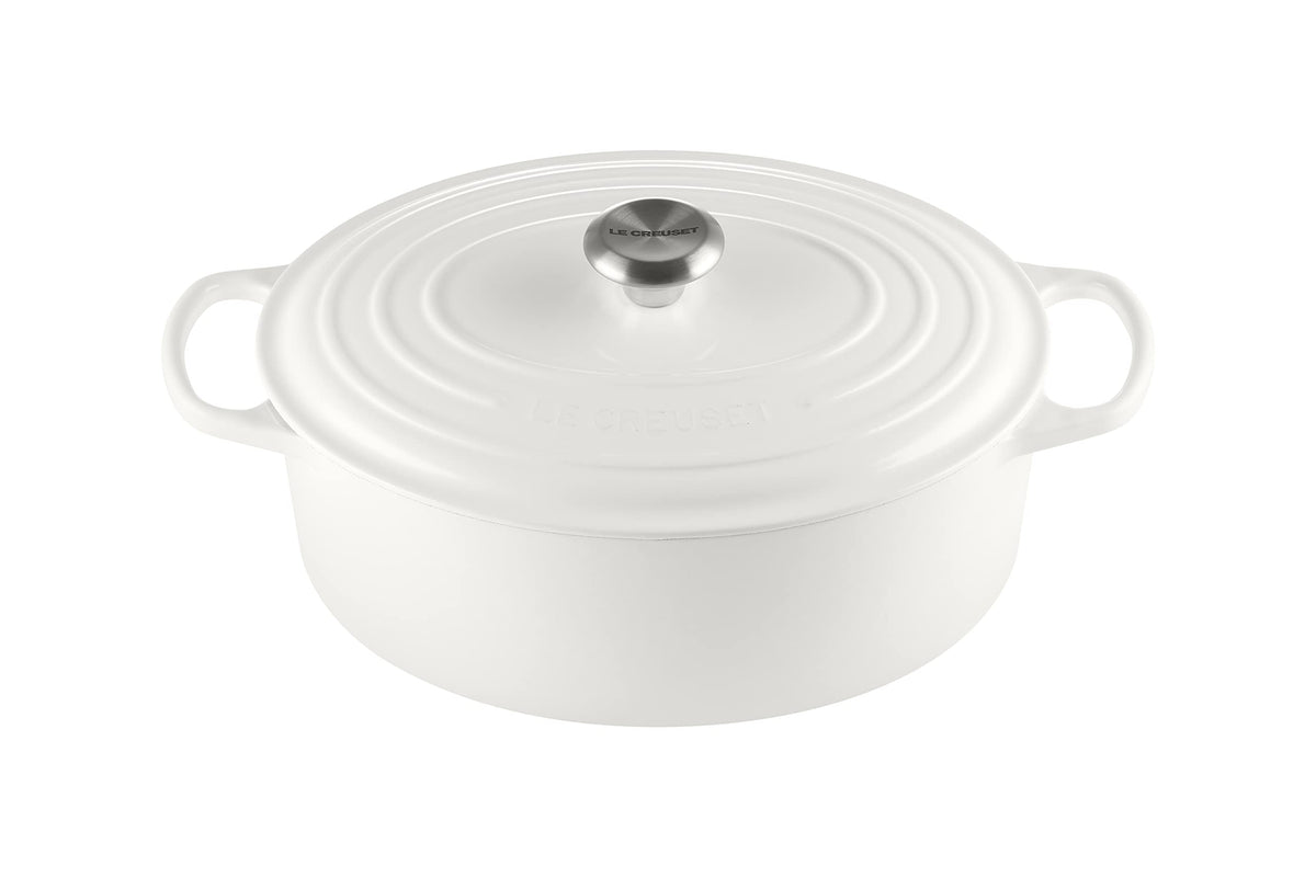 Le Creuset Enameled Cast Iron Signature Oval Dutch Oven, 8 qt., Cerise