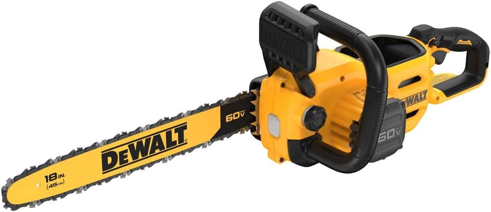 DEWALT 60V MAX Cordless Chainsaw, 18 in., Tool Only (DCCS672B)