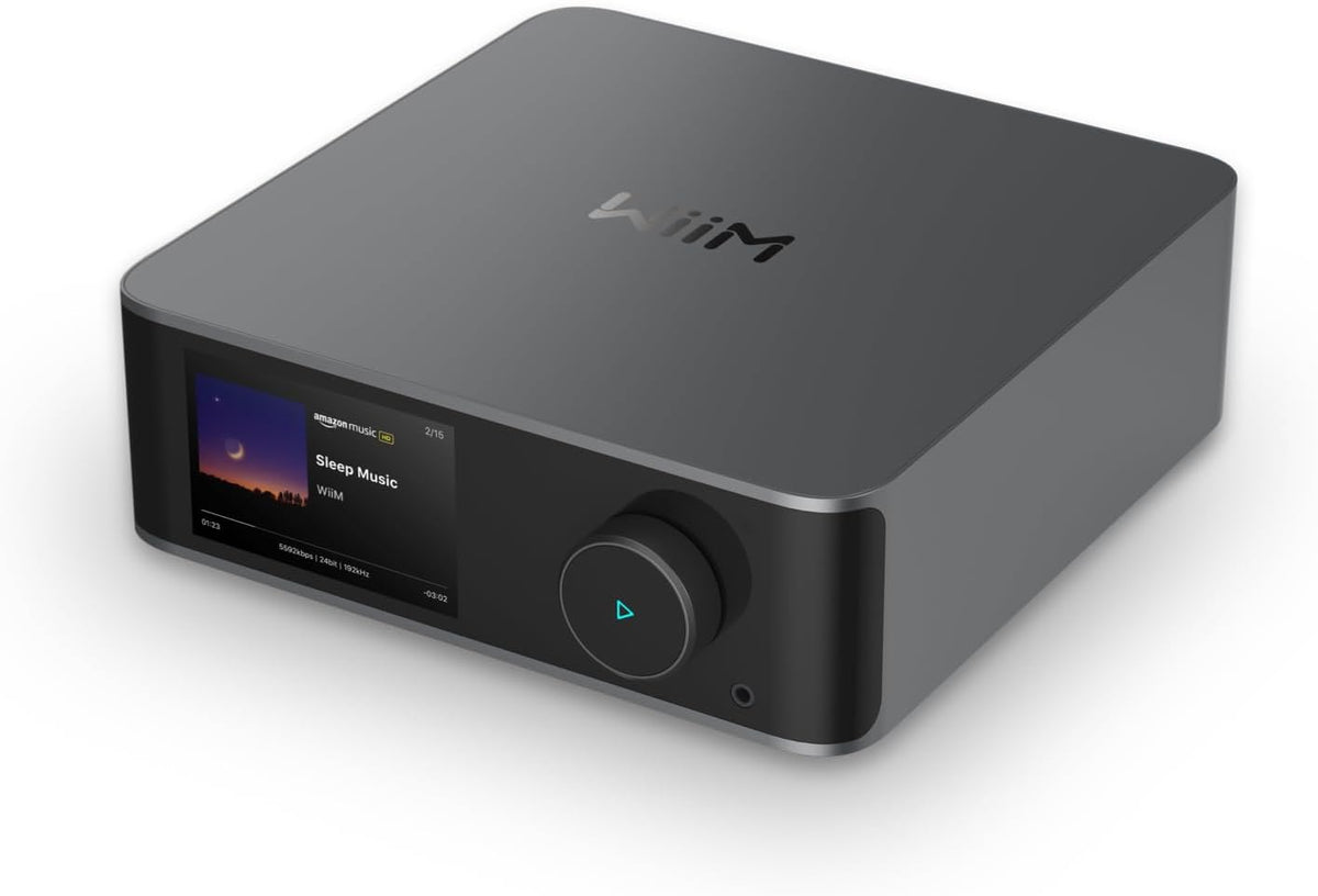 WiiM Ultra Music Streamer & Digital Preamp | 3.5" Touchscreen, Compatible with Google Cast & Alexa, Stream Spotify, Amazon Music, Tidal & More | HDMI
