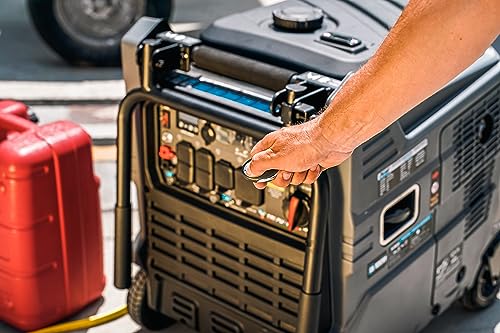 Pulsar GD10KBN 10500W Dual Fuel Home Backup Portable Inverter Generator with Wheel Kit and Electric Start RV Ready