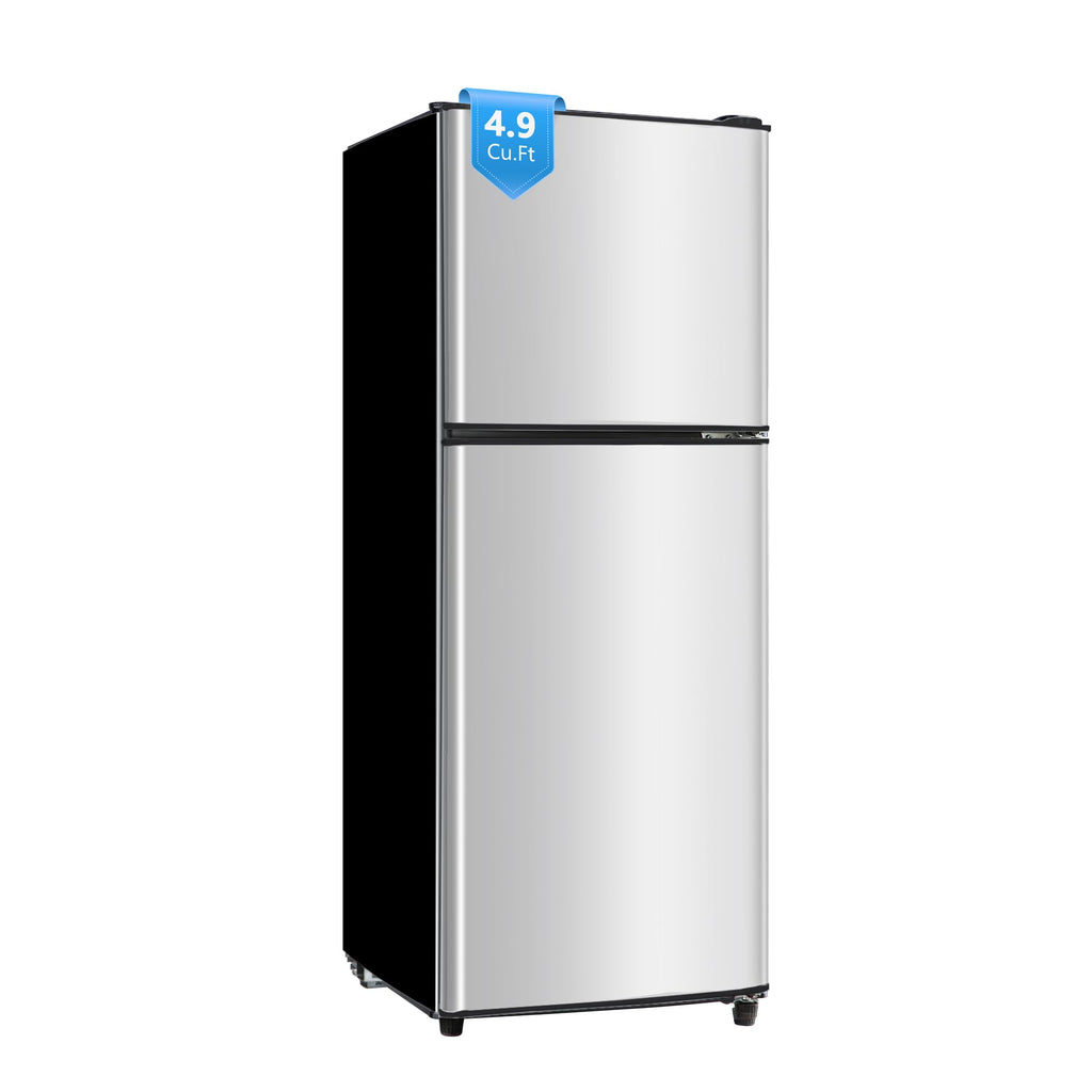 3.3 Cu. Ft. Mini Fridge with Freezer, Compact Refrigerator with Adjustable 7-Level Thermostat, Dorm Fridge for Kichen, RV, Office, Apartment, Black