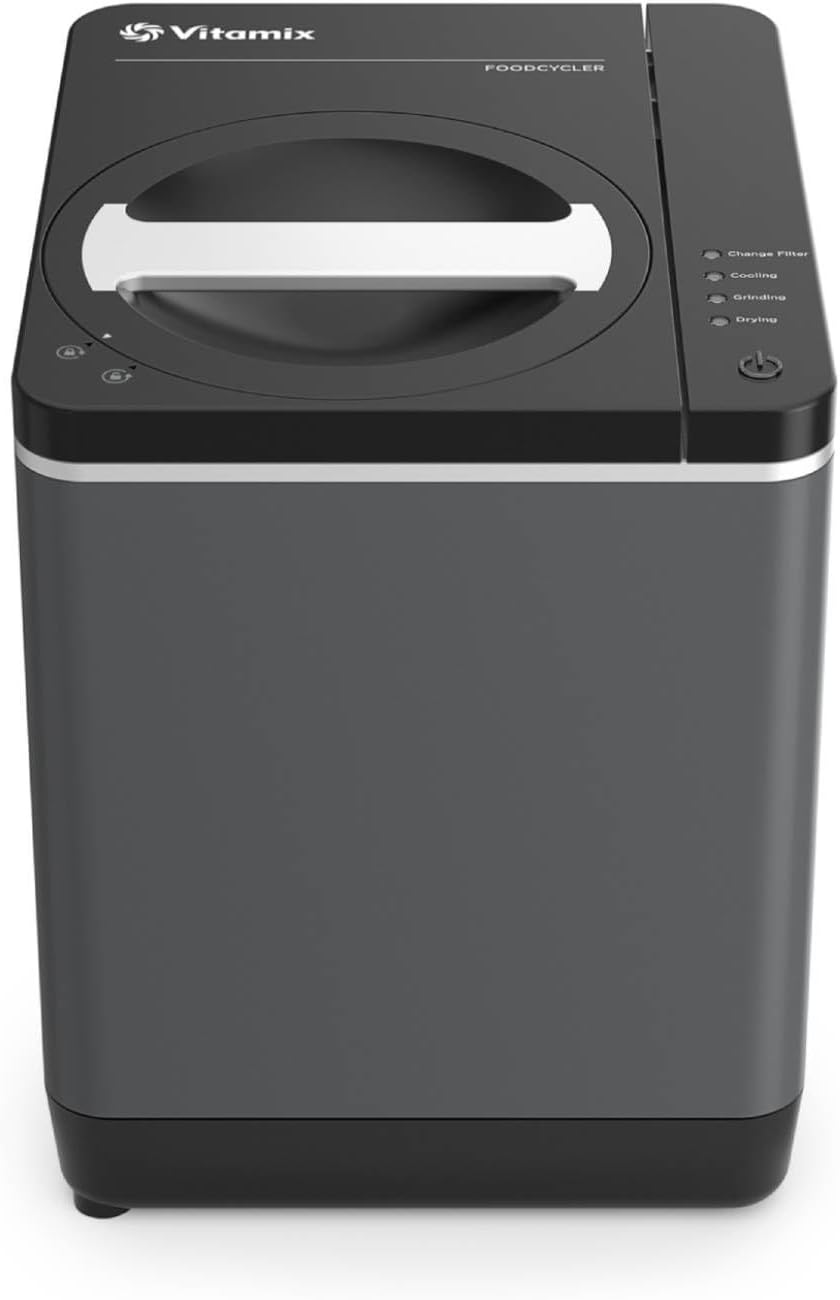 Vitamix FC-50 - Convenient Home Food Processor and Recycler - Kitchen Countertop Compost Bin Alternative - Electric Waste Disposer - Odorless Garbage