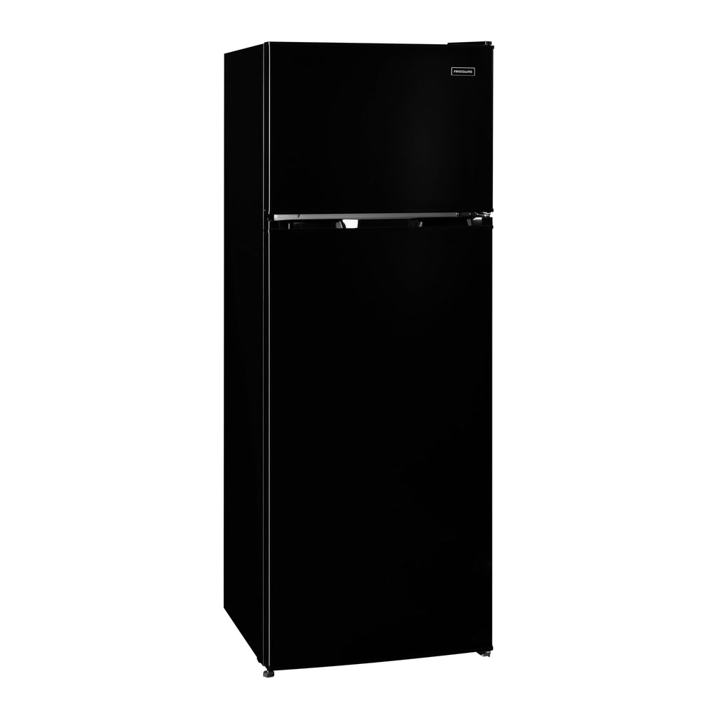 Frigidaire, 2 Door Apartment Size Refrigerator with Freezer, 7.5 cu ft, Adjustable Spill-Proof Shelves, Door & Crisper Bins, Platinum Silver, Garage