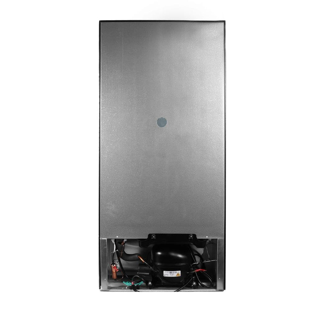 Frigidaire, 2 Door Apartment Size Refrigerator with Freezer, 7.5 cu ft, Adjustable Spill-Proof Shelves, Door & Crisper Bins, Platinum Silver, Garage
