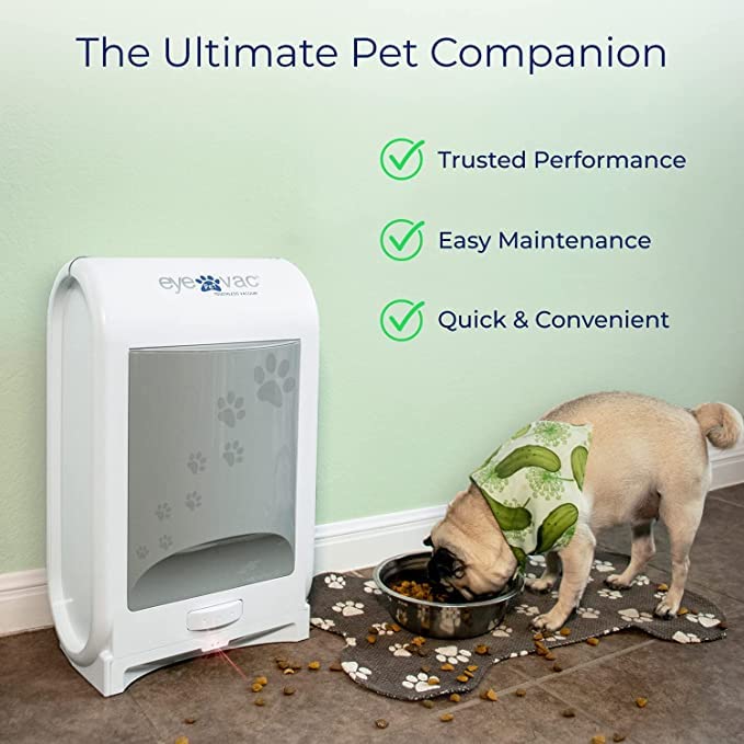 EyeVac Pro Touchless Vacuum Automatic Dustpan - Ultra Fast & Powerful - Great for Sweeping Salon Pet Hair Food Dirt Kitchen, Corded Canister Vacuum