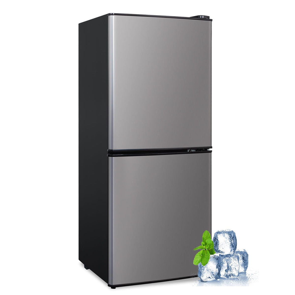 2.9 Cu.Ft Compact Double Door Mini Fridge - Top Freezer & Bottom Refrigerator | Energy Save,7-Level Precision Cooling | Ideal for Dorm, Bedroom