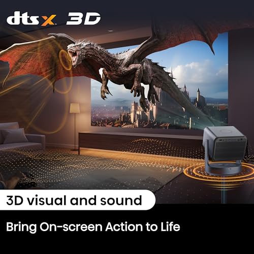Hisense C2 Ultra, Triple Laser Smart Portable Projector, 4K UHD, 3,000 Lumens, 65 C 300, Dolby Vision, IMAX Enhanced, Sound by JBL, Netflix
