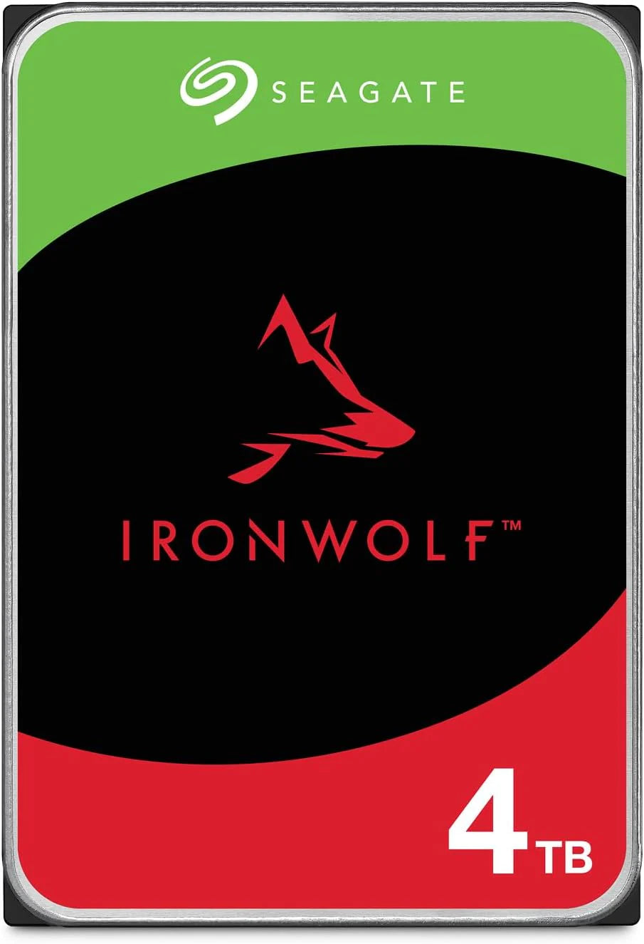 Seagate IronWolf 8TB, Interne Harde Schijf, voor NAS RAID, NAS, 3.5", SATA 6 GB/s, 7200 RPM, Data Rescue Service (ST8000VNZ02)(4TB/NAS)