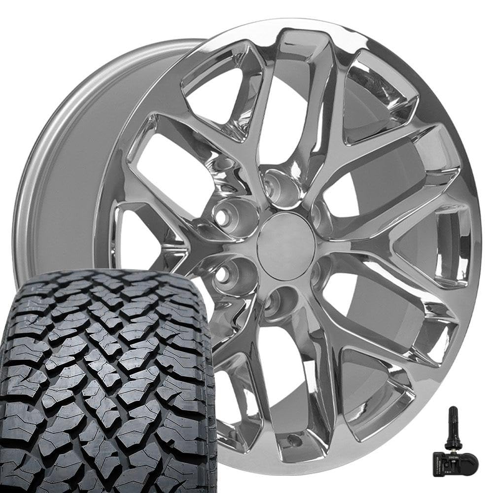OE Wheels CV98B 22x9 Set(4) Black 6x139.7 & Sailun Tires