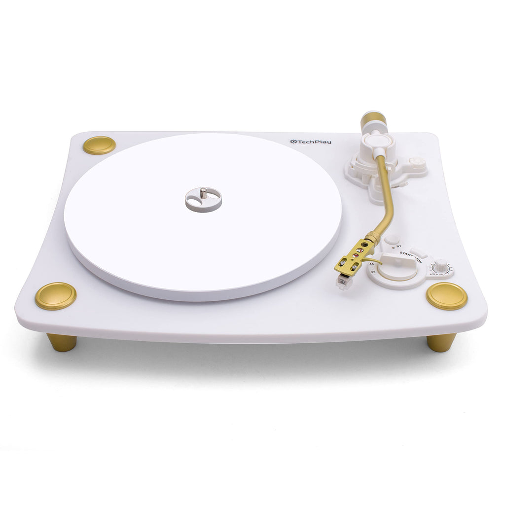 TechPlay Ghost, 2 Speed Belt Driven Turntable with Bluetooth Broadcast. Connects to Your Bluetooth Speakers wirelessly.