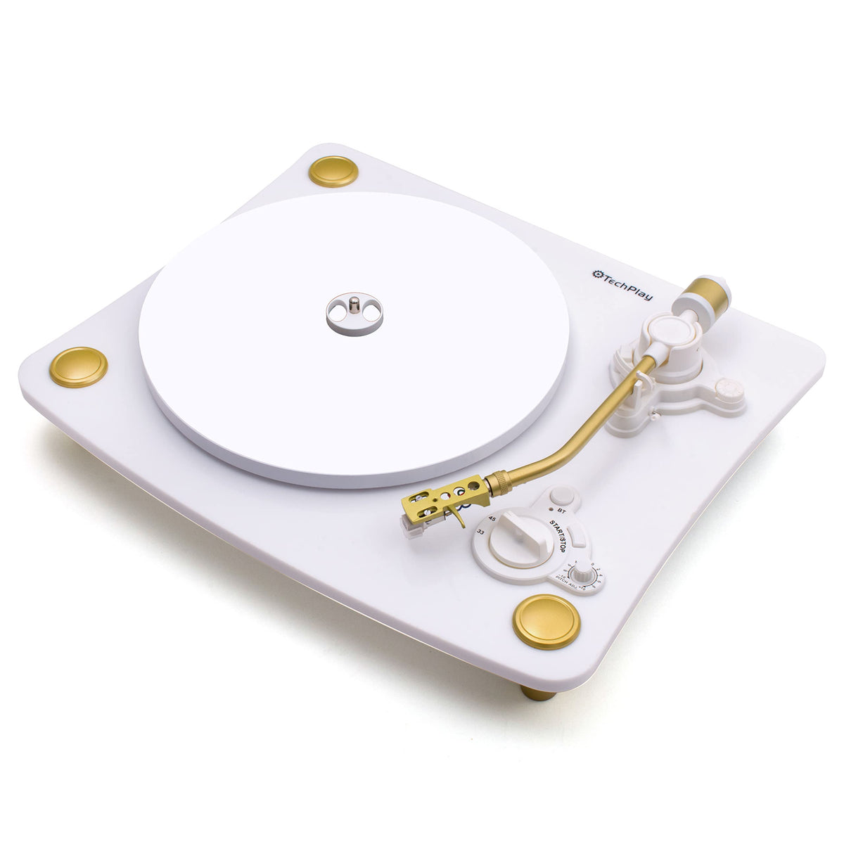 TechPlay Ghost, 2 Speed Belt Driven Turntable with Bluetooth Broadcast. Connects to Your Bluetooth Speakers wirelessly.