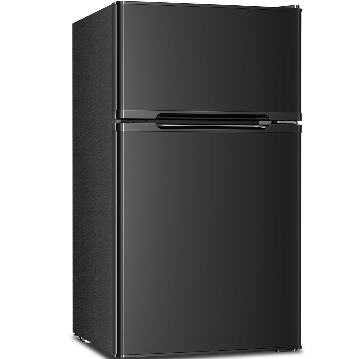 Antarctic Star Compact Refrigerator,3.2 Cu.Ft. Mini Separate Freezer Double 2-Door,Adjustable Removable Shelves for Basement,Apartment,Dorm,Office