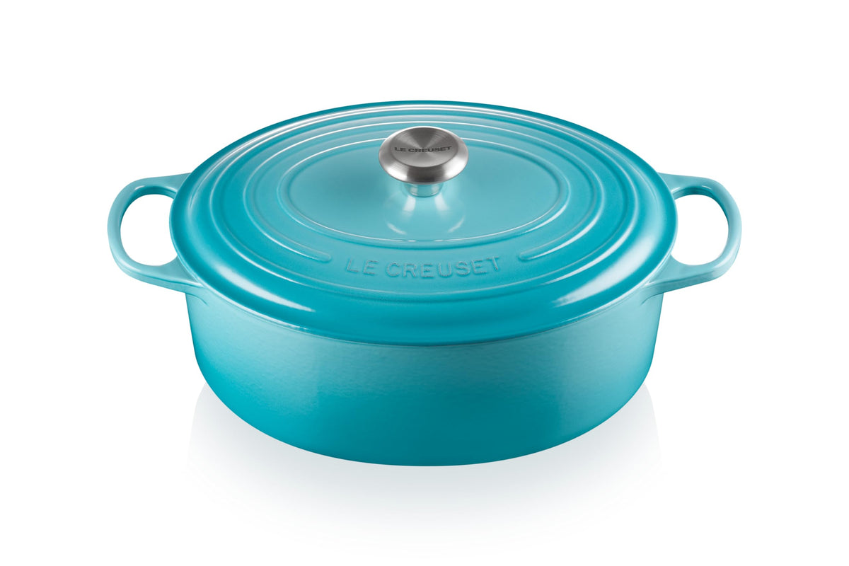 Le Creuset Enameled Cast Iron Signature Oval Dutch Oven, 8 qt., Cerise