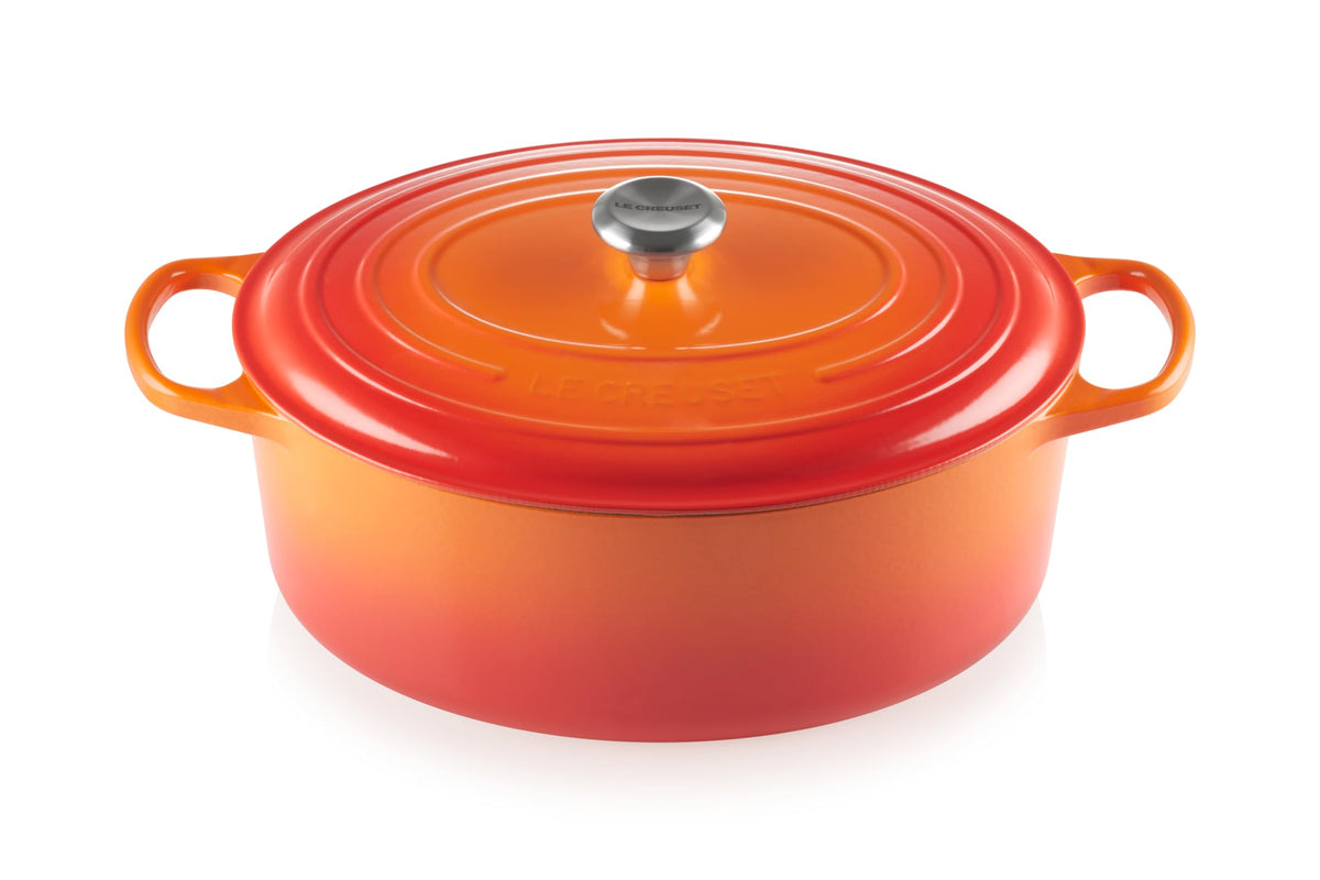 Le Creuset Enameled Cast Iron Signature Oval Dutch Oven, 8 qt., Cerise