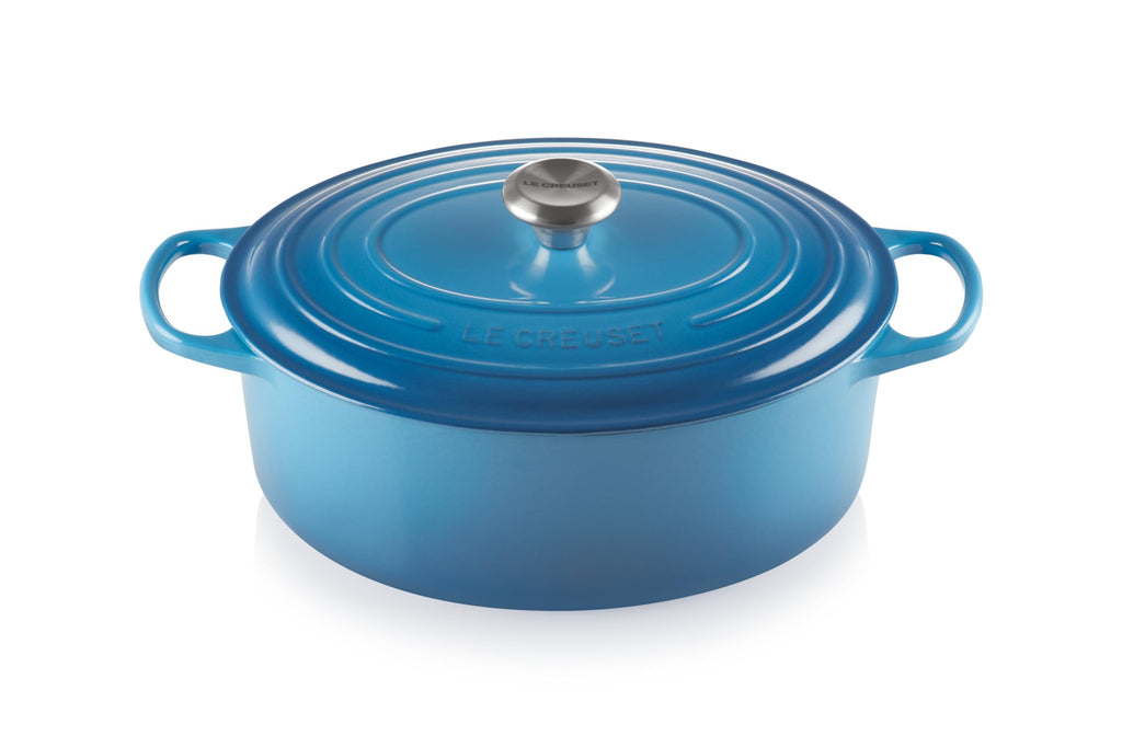 Le Creuset Enameled Cast Iron Signature Oval Dutch Oven, 8 qt., Cerise