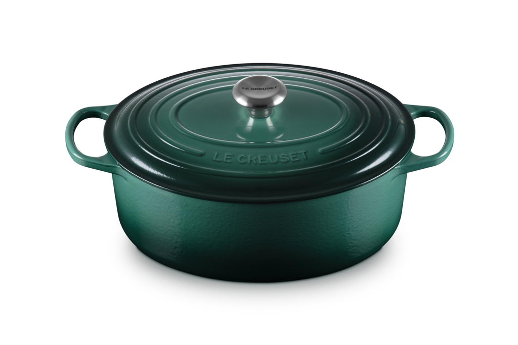 Le Creuset Enameled Cast Iron Signature Oval Dutch Oven, 8 qt., Cerise