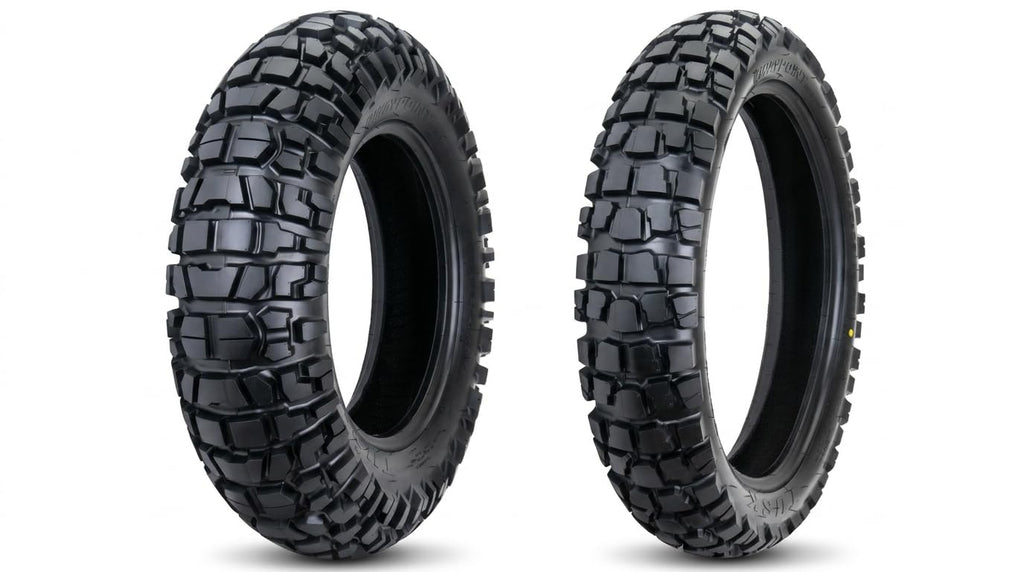 Tusk Waypoint Adventure Motorcycle Tire Set â 90/90-21 Front & 130/90-17 Rear (68R) Tube Type
