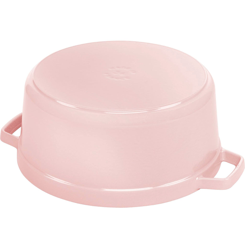 Staub Cast Iron 7-qt Round Cocotte - White Truffle, Made in France