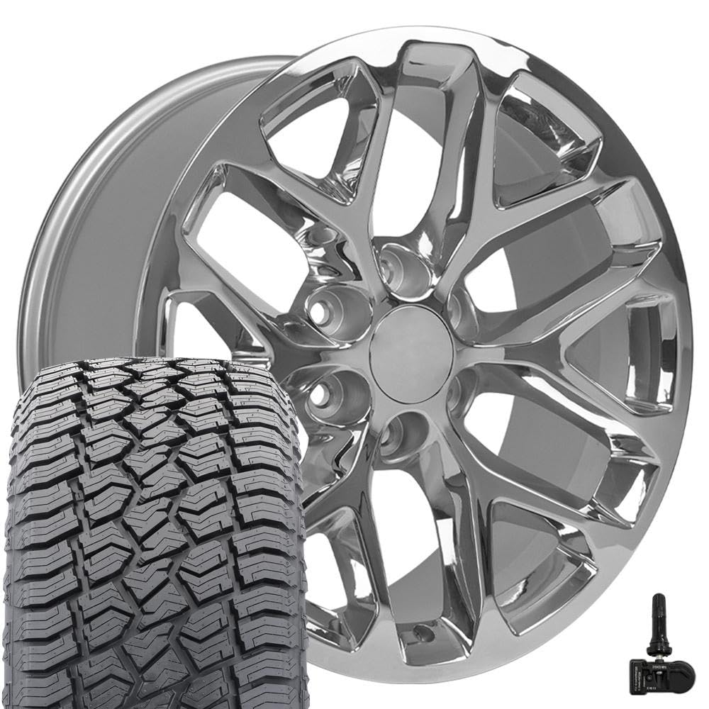 OE Wheels CV98B 22x9 Set(4) Black 6x139.7 & Sailun Tires