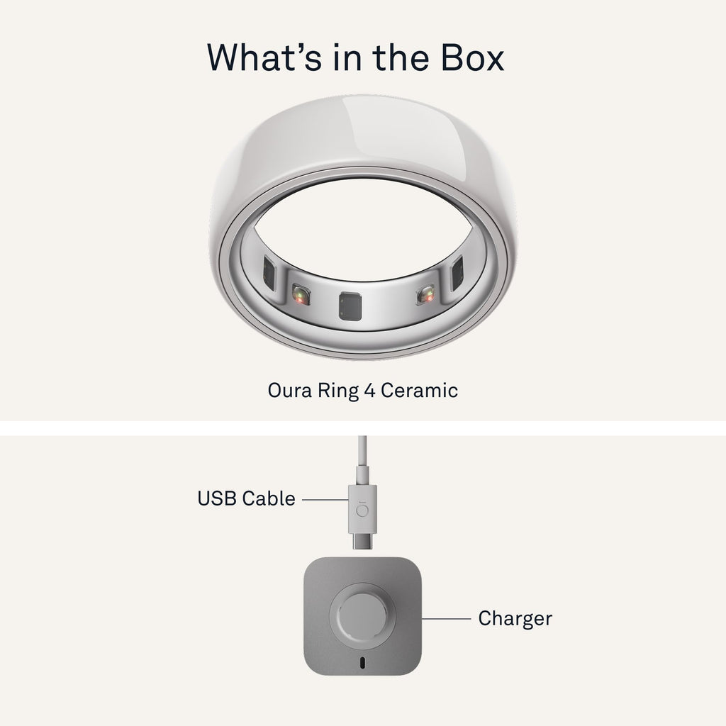 Oura Ring 4 Ceramic - Tide - Size 8 - Size Before You Buy