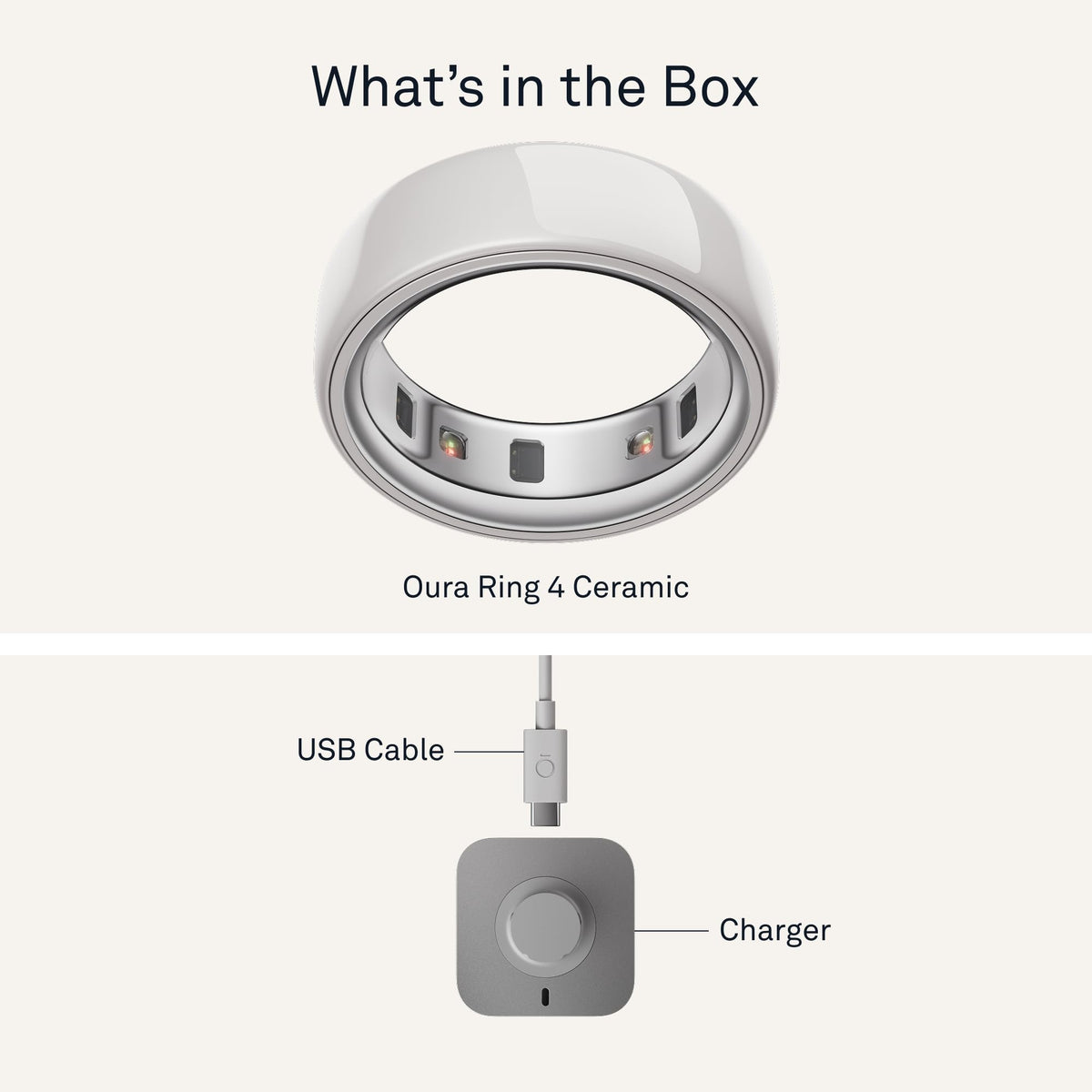 Oura Ring 4 Ceramic - Tide - Size 8 - Size Before You Buy