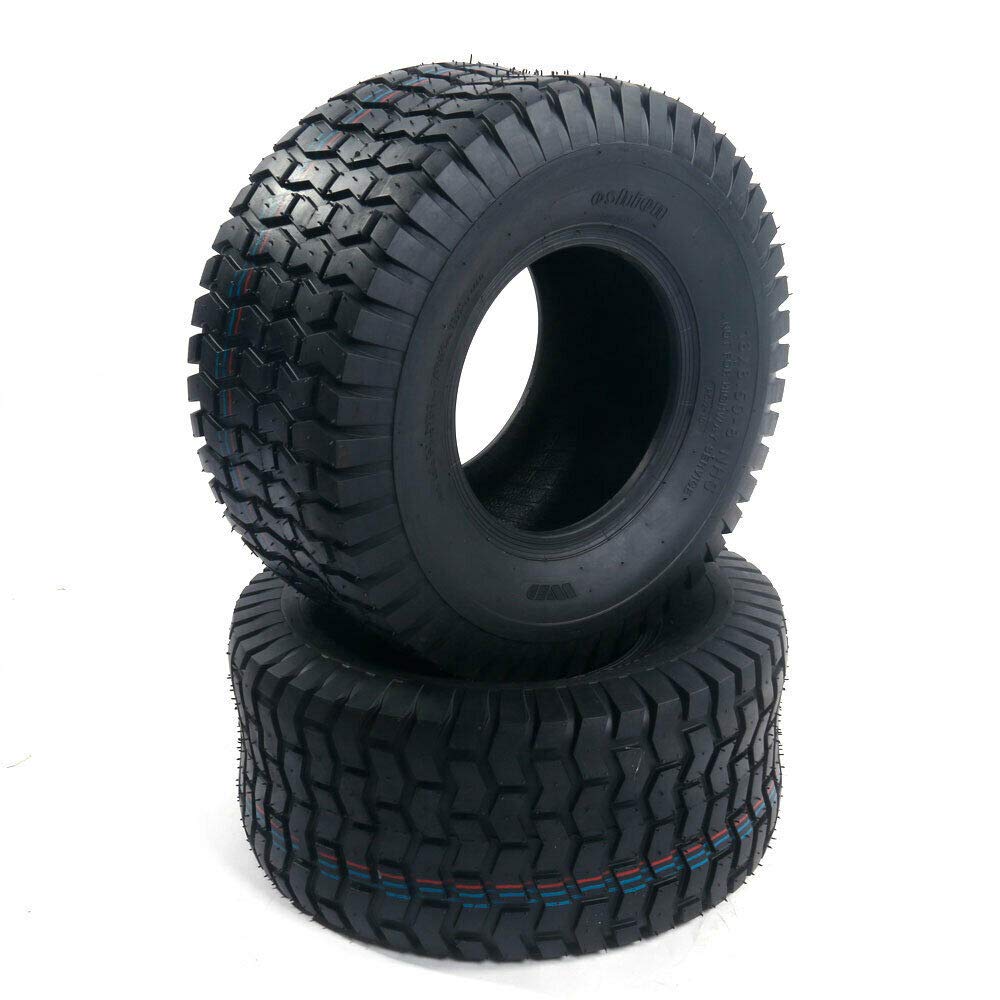 TUFFIOM 24x12.00-12 Lawn Mower Tires Set of 2, 6PR Turf Tire Lawn & Garden Tires for Garden Tractor Riding Mower, Tubeless