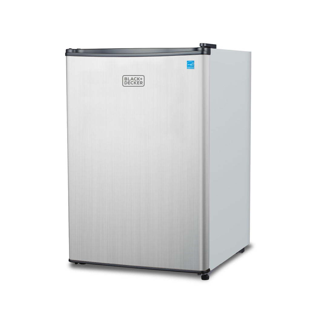 BLACK+DECKER 1.7 Cu. Ft. Compact Refrigerator, ENERGY STAR Certified, Single Door Mini Fridge with Chiller Compartment, Personal Fridge for Home or