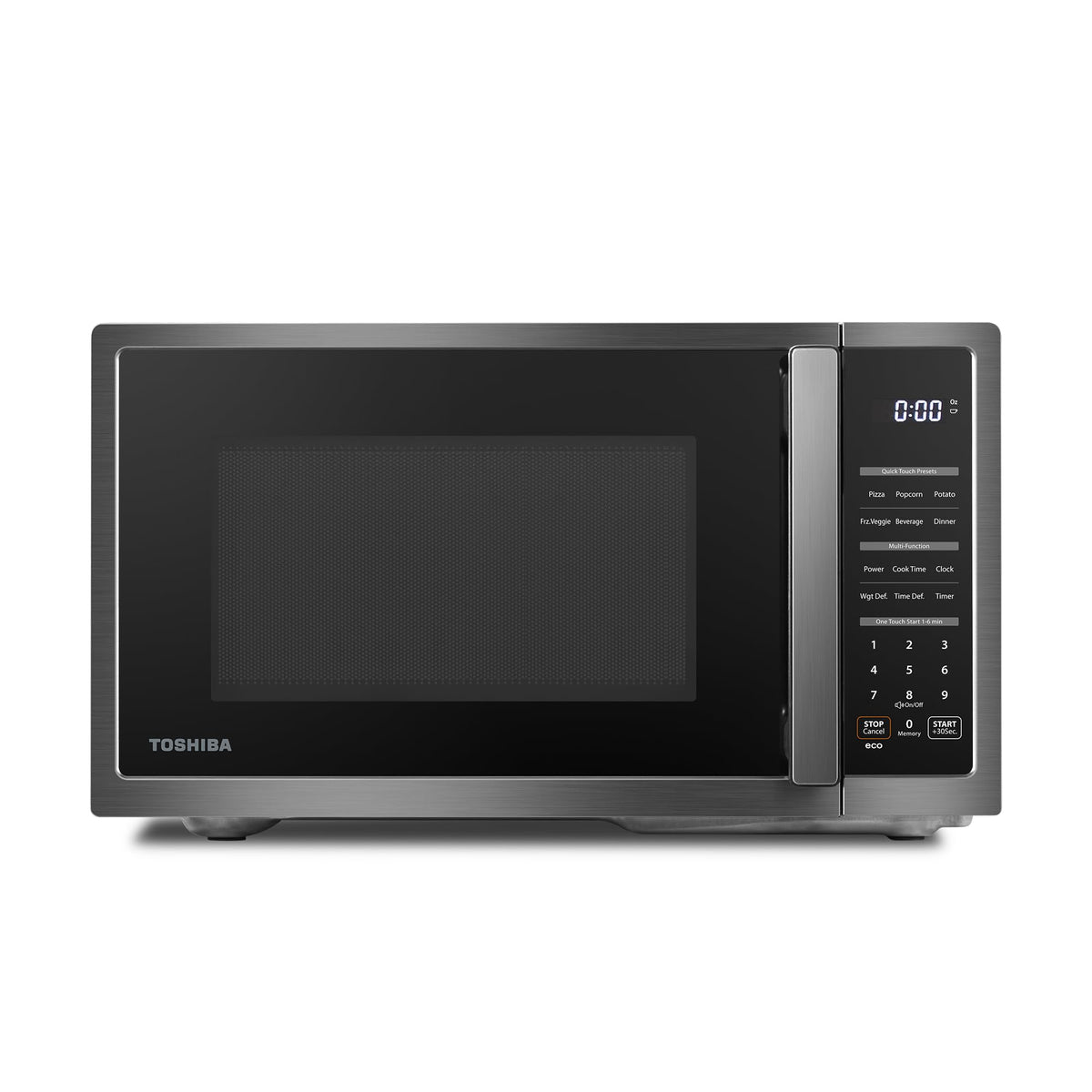 TOSHIBA ML4-EM22PAIT(SS) Countertop Microwave Oven with Sensor Cook, 6 Auto Menus, Origin Inverter, Child Lock, 2.2 Cu Ft for Large Family, 16.5 Inch