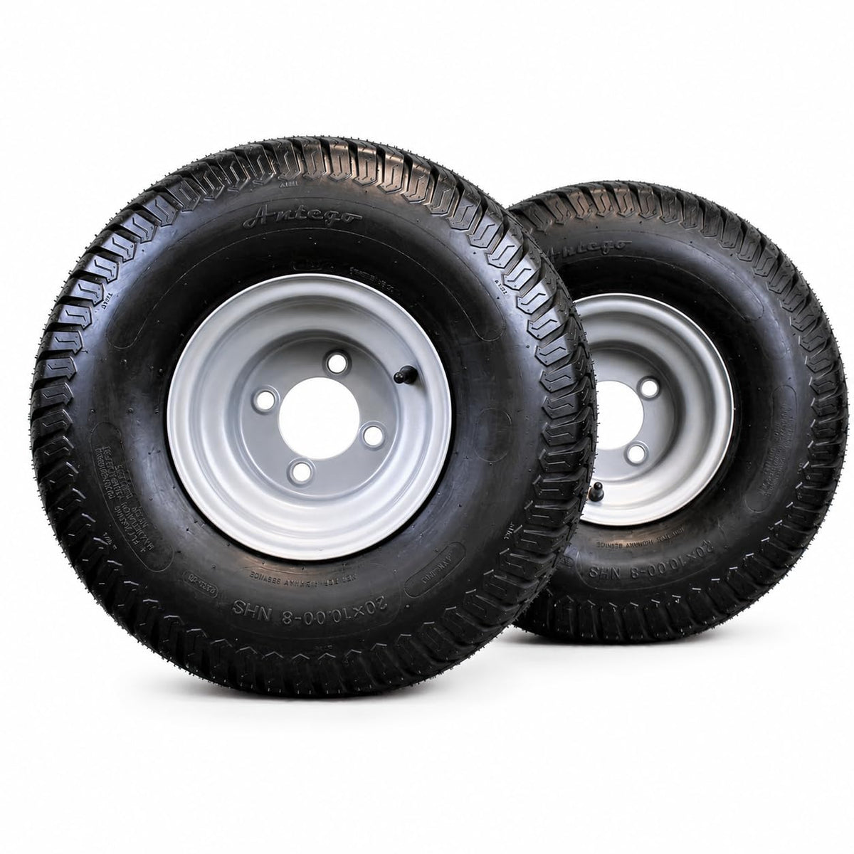 Antego 20x10.00-8 Tire & Wheel Assembly for Husqvarna/Poulan, Single Qty: 1