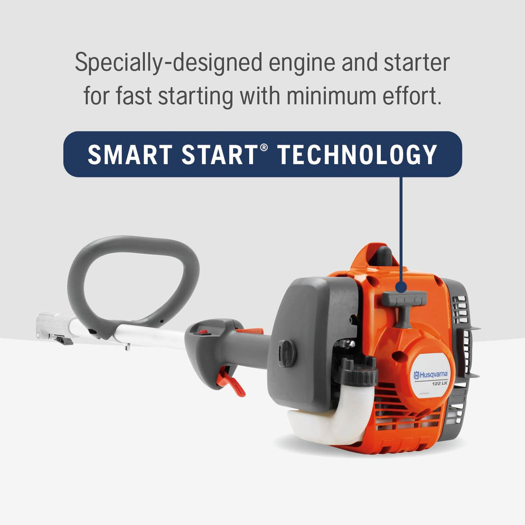 Husqvarna 122LK Grass Trimmer, 22-cc 2-Cycle, 17-inch Straight Shaft Gas Trimmer with T25 Head, 967628201