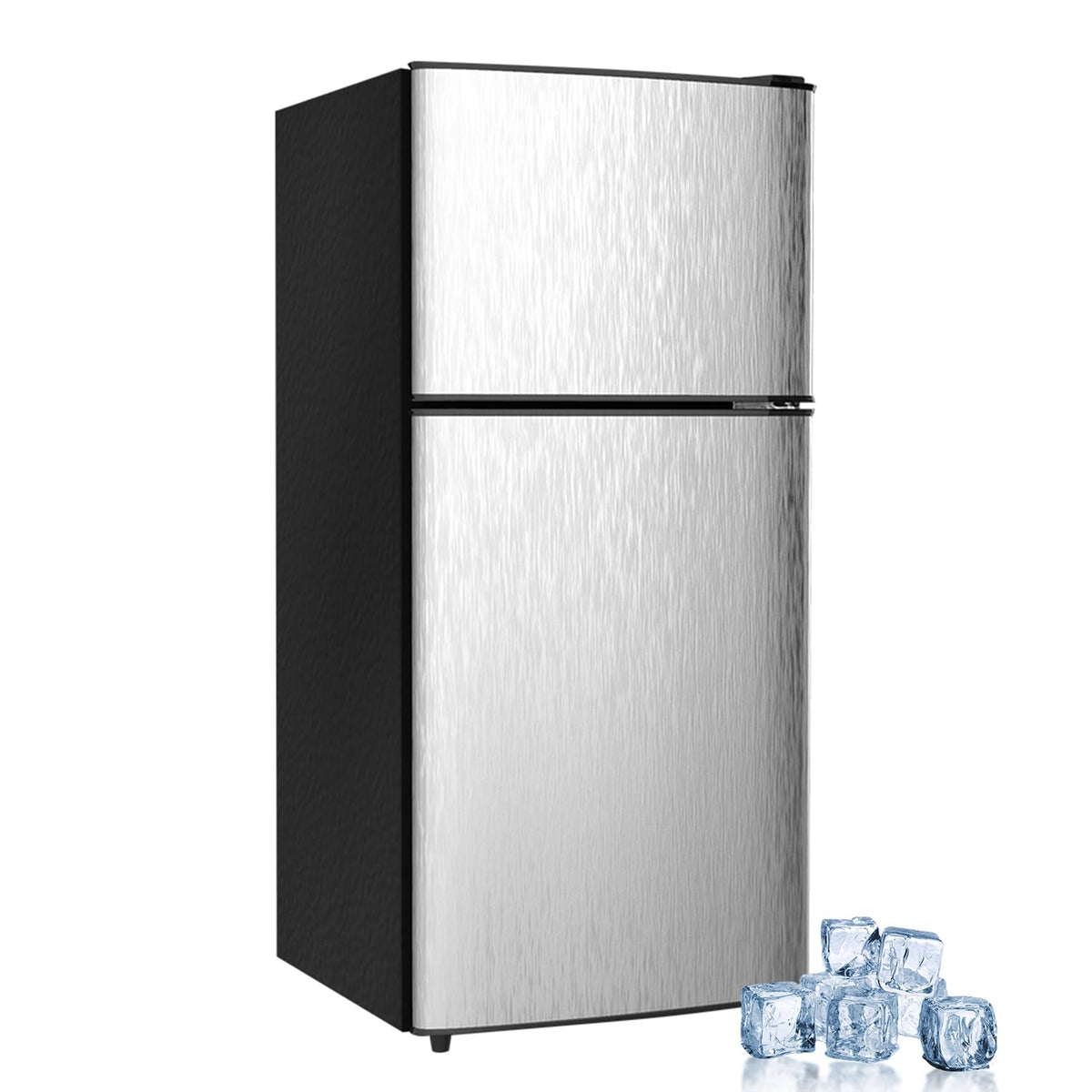 2.9 Cu.Ft Compact Double Door Mini Fridge - Top Freezer & Bottom Refrigerator | Energy Save,7-Level Precision Cooling | Ideal for Dorm, Bedroom