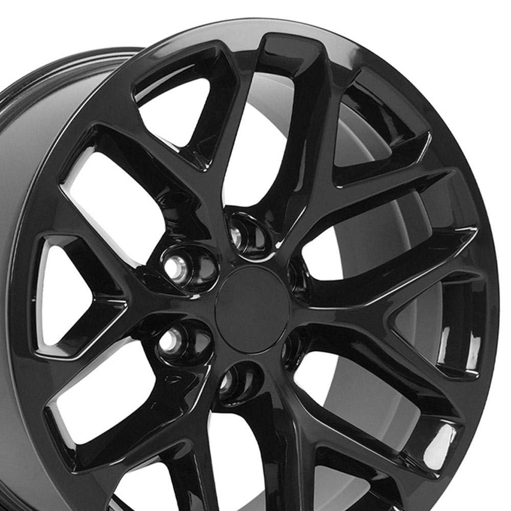 OE Wheels CV98B 22x9 Set(4) Black 6x139.7 & Sailun Tires