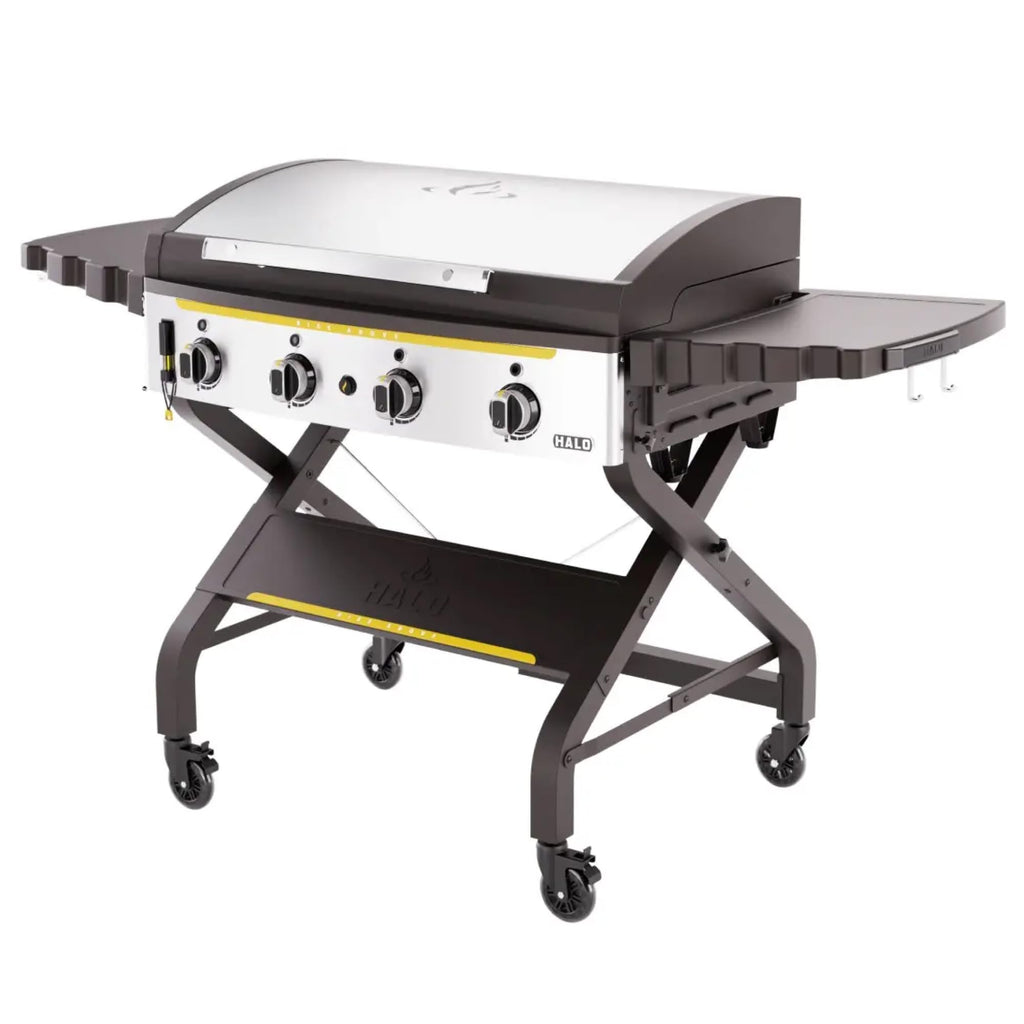 HALO Elite4B Outdoor Griddle | 4 Burner, 8 Cooking Zones | 720 sq. in. (36 x 20) Wind-Proof Cooking Surface | Propane Gas Grill | HZ-1001-XNA