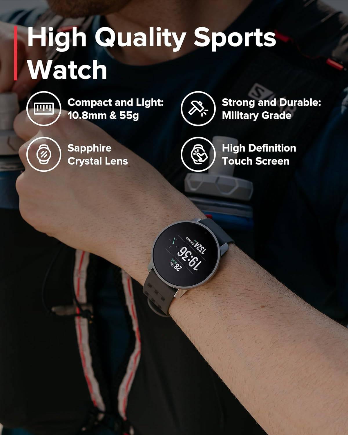 SUUNTO 9 Peak Pro GPS Sports Watch, Up to 30 Days Long Battery Life, 95+ Multisport Watch w/Training Workout Analysis,Advanced Health & Recovery