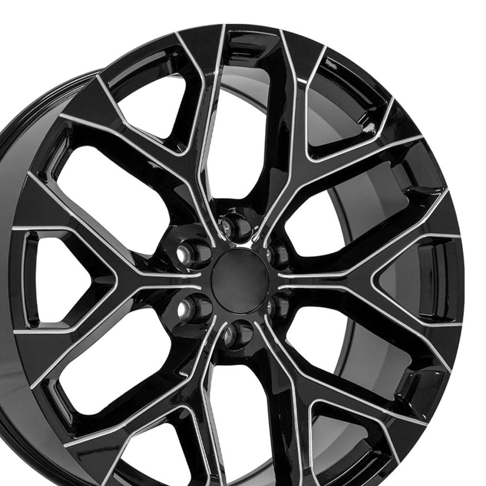 OE Wheels CV98B 22x9 Set(4) Black 6x139.7 & Sailun Tires