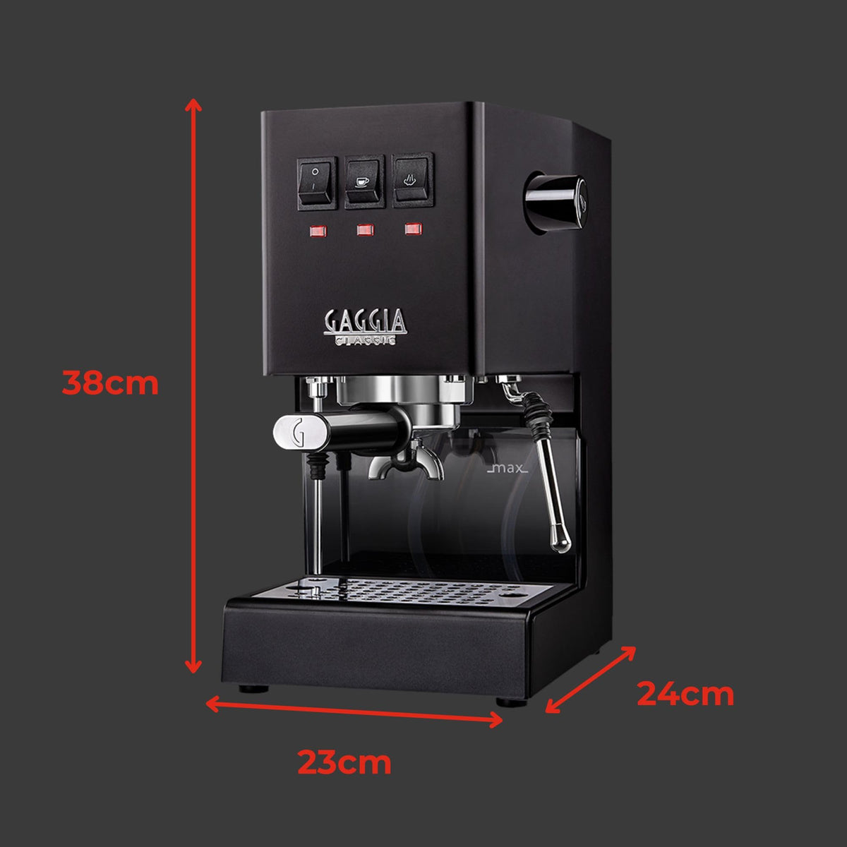 Gaggia RI9380/46 E24 Espresso Machine, Brushed Stainless Steel