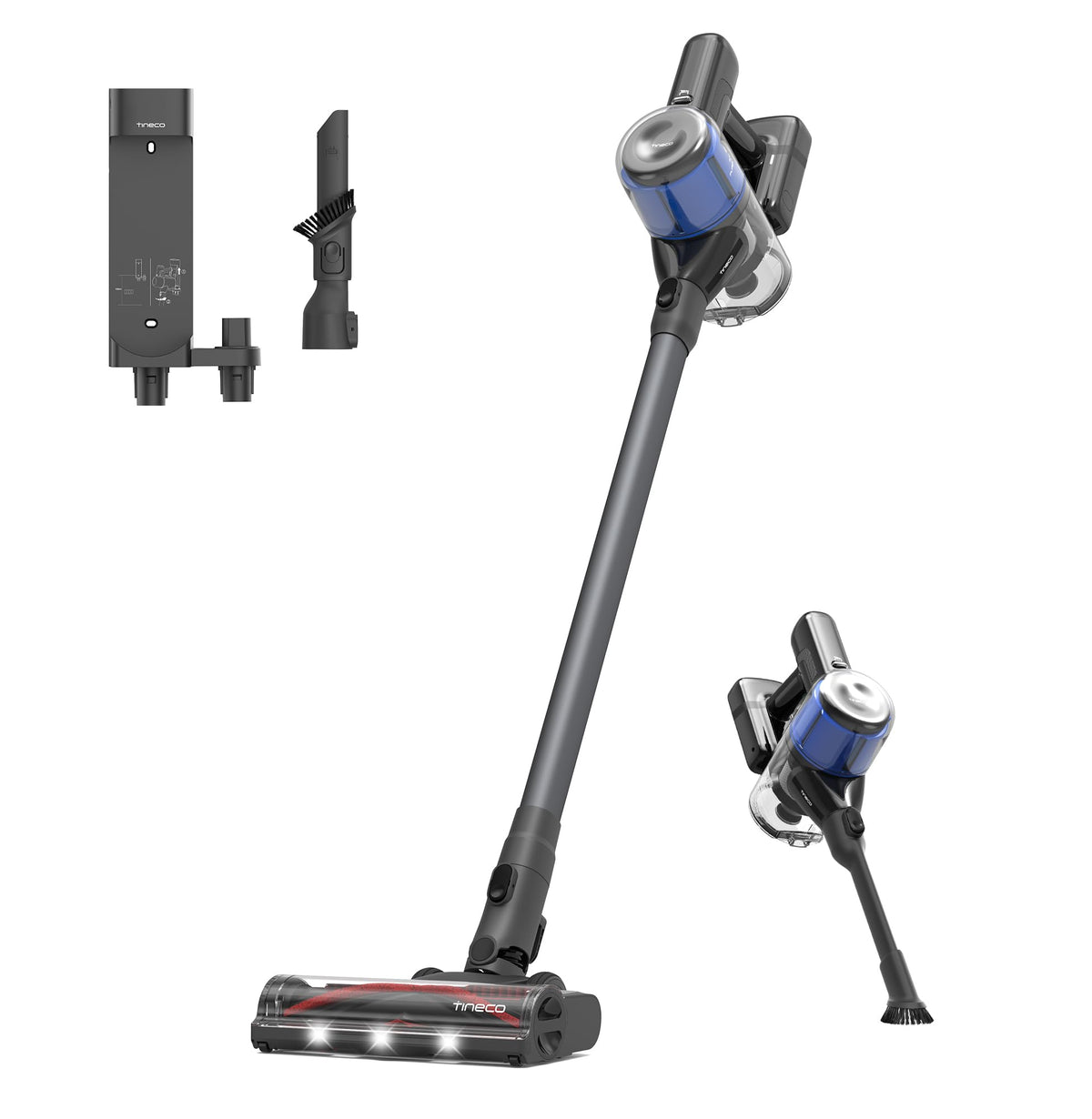 Tineco Pure ONE S30 Cordless Vacuum Cleaner, 150AW Powerful Suction, Zero Tangle Brush, Up to 65min Runtime, 6-Stage HEPA Filtration, PureCyclone